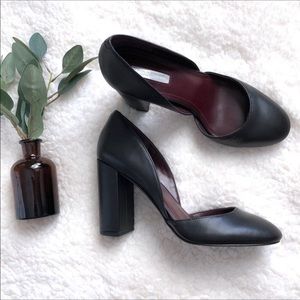 BCBGeneration Block Black Heels Size 8